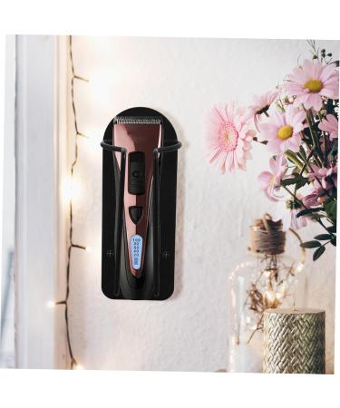 Angoily Clipper Stand | Wall-Mounted Stainless Steel Hair Clipper Organizer for Barbers | Sleek Black Design | 12.5x6cm - Buy Online on GoSupps.com