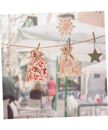 ORFOFE 24pcs Countdown Candy Bag Christmas Arrival Countdown Calendar Burlap Bag DIY Advent Calendar Linen - Buy Online on GoSupps.com