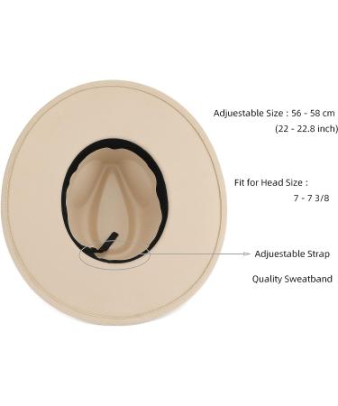 Pro Celia Women's Wide Brim Fedora Hat - Oval Rice - Buy Online on GoSupps.com