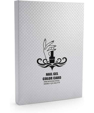 Nail Art Display Book Nail Color Chart Display Professional Salon Nail Color Swatches Nail Practice Card Design Board Nail Tip Storage Tools for Nail Art Showing(white) - Buy Online on GoSupps.com