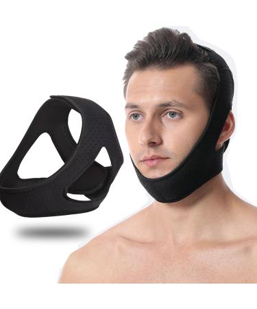 Anti Snore Chin Strap for Men and Women - Double-Adjustable Snore Stopper Chin Strap for CPAP Users Effective Aid Snoring Solution Stop Snoring Device for Sleeping Anti-Dry Mouth Breather