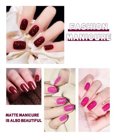 Quick Dry Hot Pink Gel Polish - 12ml Barbie Pink Glitter Chrome Nail Polish | Bright Magenta Shimmer Soak Off Nail Art for Women & DIY Manicure - Buy Online on GoSupps.com