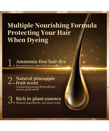 MOHOPE Reddish Browning Shampoo 14.1 Fl Oz (400ml) | 100% Grey Coverage 3 In 1 Hair Dye | Semi Permanent Lasts 30 Days | Natural, Ammonia-Free Formula | 20-Minute Application - Buy Online on GoSupps.com
