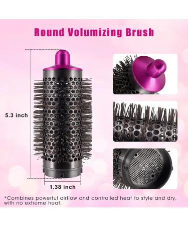 Buy Anti-Flying Nozzle & Round Volumizing Brush for Dyson Airwrap HS01/HS05 | Smoothing Dryer Attachment – Enhance Your Styling Experience - Buy Online on GoSupps.com