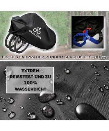 Byklista Waterproof Bicycle Garage for 2-3 Bikes + eBook | 210D Oxford Cover with Extra Welded Seams - Ultimate Bike Protection - Buy Online on GoSupps.com