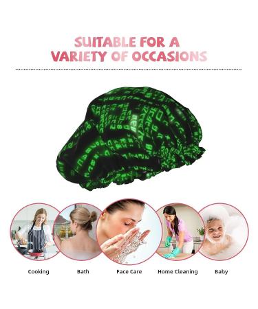 Hacker Age Waterproof Shower Cap - Fits All Head Sizes and Hair Textures for Women - Buy Online on GoSupps.com