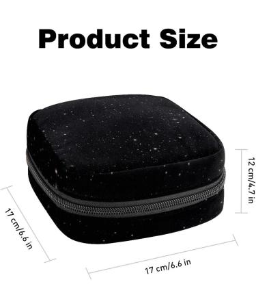 Women's Portable Period Kit Bag - Black Starry Sky Storage Holder | Bonds Storage Pockets for Girls - Buy Online on GoSupps.com