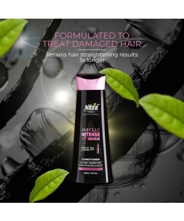 Natural Formula Ampoule Intense Hair Conditioner - Professional Repair & Nourish Treatment with Natural Oils - Paraben Free - 13.5 Fl Oz - Buy Online on GoSupps.com