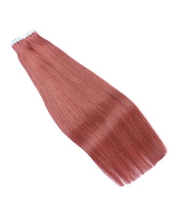 Buy #14 Red Tape-In Hair Extensions | 40cm 100% Remy Real Hair | 60 Tresses - Novon Hair Extensions - Buy Online on GoSupps.com