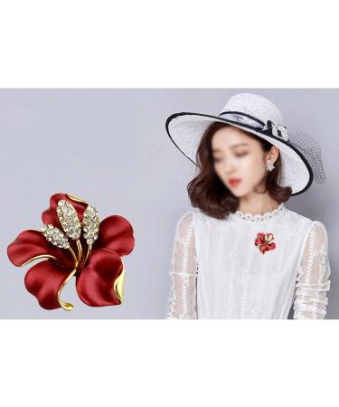WIPPWER Pin Jewelry Gifts for Women Rhinestone Temperament Flower Personality Brooch Rose Flower Women Brooch Pin Women's Sweater Brooch 4.95.1CM Brooches & Pins - Buy Online on GoSupps.com