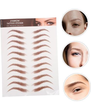 FOMIYES 24 Sheets Peel and Stick Eyebrows Grooming Shaping Eyebrow Make up Eyebrow Paper 21.00X14.70X0.10CMx2pcs Brownx2pcs - Buy Online on GoSupps.com