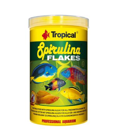 SPIRULINA Flakes 1000ml / 200g - Food with spirulina for freshwater and saltwater fish