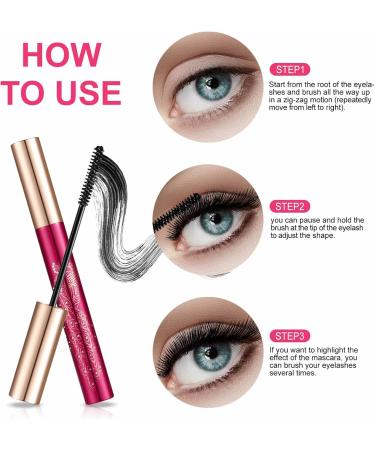 Mascara Makeup | Womens Mascara - Special Brush Head For Curly And Slender Lashes 4D Waterproof And Sweatproof Formula For Daily Use Commute - Buy Online on GoSupps.com