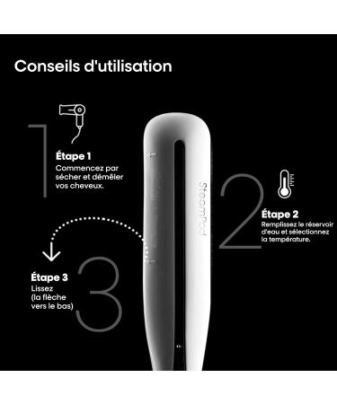 Steampod 3 Professional 2-in-1 Straightener: Smoothing & Wavy Ceramic Straightener with Steam Technology Suitable for All Hair - Buy Online on GoSupps.com