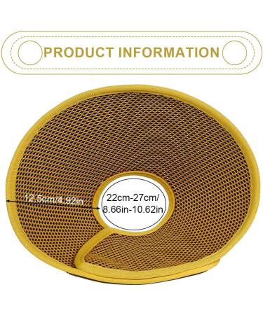 Xpex Yellow Cat Cone - Adjustable Relaxation E-Collar for Cats Mini Dogs & Rabbits | Size M - Lightweight Plastic Elizabethan Collar for Sore Cranes - Buy Online on GoSupps.com