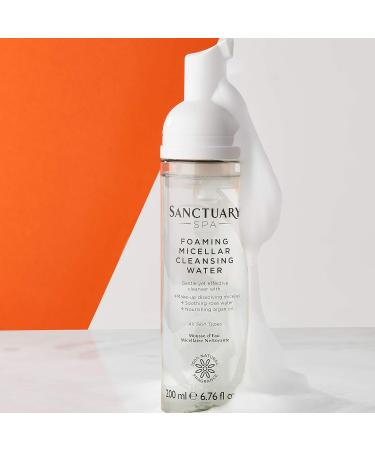 Sanctuary Spa Foaming Micellar Cleansing Water 200ml - Buy Internationally | Gentle Face Cleanser for All Skin Types - Buy Online on GoSupps.com