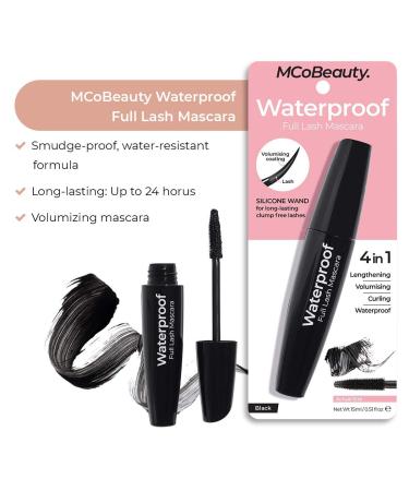 MCoBeauty Waterproof Full Lash Mascara - 0.51 oz - Lengthening, Smudge-Proof & Sweat Resistant Formula - Buy Online on GoSupps.com