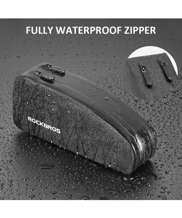 ROCKBROS Waterproof Bicycle Frame Bag - Handlebar Bike Bag (1L/1.6L) for MTB & Cycling Adventures - Buy Online on GoSupps.com