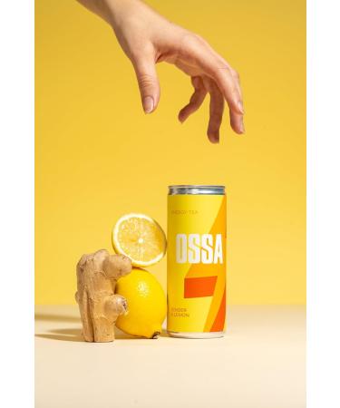  OSSA OSSA Ginger Lemon Energy Tea (24 x 250ml) Refreshing Guayusa-Infused Boost Packed with Antioxidants for Natural Energy & Wellness - Buy Online on GoSupps.com