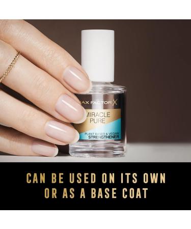 Max Factor Miracle Pure Nail Care Vegan Strengthener 12ml | Nail Growth Treatment - Buy Online on GoSupps.com