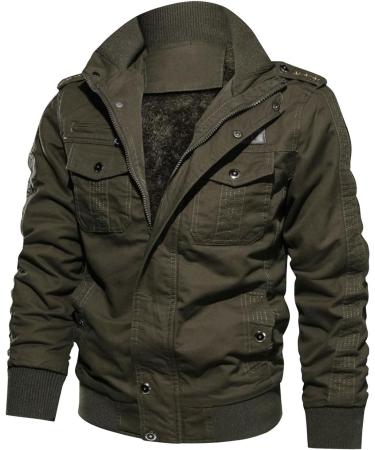Hanxiulin Oversized Men's Winter Coat - Plush Hoodie Jacket Windproof & Thick | Sizes Up to 5XL - Buy Online on GoSupps.com
