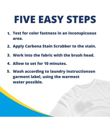 Carbona Laundry Stain Scrubber 3 Pack | Bio-Enzyme Stain Remover | Eliminates Various Food & Baby Stains | 8.4 Fl Oz (Pack of 3) - Buy Online on GoSupps.com