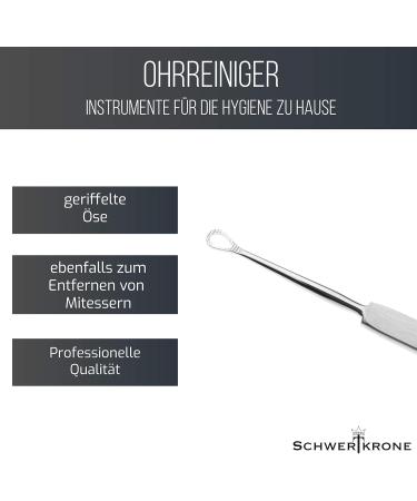 Sword Crown Stainless Steel Ear Cleaner - Effective Ear Wax Remover with Storage Bag | International Shipping - Buy Online on GoSupps.com