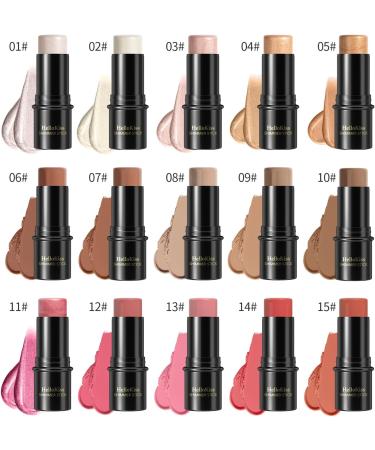 3 Pcs Kit de maquillage cr me contour stick nuances avec Highlighter & Bronzer & Blush pour sculpter les joues finition imperm able mate et ros e (Neutral #01+#09+#12) Neutral(#01+#09+#12) 30.00 g (Lot de 1) - Buy Online on GoSupps.com