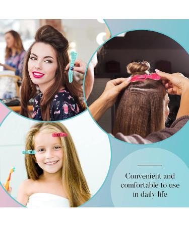 100 Pcs Alligator Sectioning Hair Clips - Non Slip Styling Clips for Women with Wide Teeth - Colorful Salon Clips for Hair Cutting (6 Colors) - Buy Online on GoSupps.com
