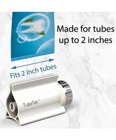 TubeTek Toothpaste Tube Squeezer 2-Pack  Dispenser Roller Wringer for Paint  Lotion  Cream  Glue. Made in USA. Color: Satin Nickel Satin Nickel 2-pack - Buy Online on GoSupps.com