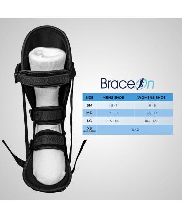 Kids Adjustable Night Splint - Pediatric Plantar Fasciitis & Foot Pain Relief Boot | Black X-Small - Buy Online on GoSupps.com