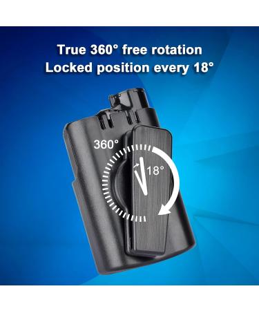 360 Rotatable Insulin Pump Holder | Compatible with Medtronic MiniMed Models | Sturdy Clip | Black - Buy Online on GoSupps.com