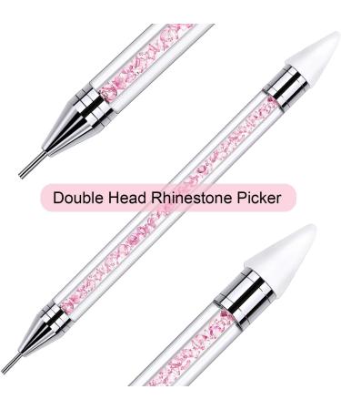 3 Pieces Rhinestone Picker Tool Acrylic Handle Rhinestones Applicator Dual-Ended DIY Nail Art Tool with 1 Tweezer 3 Pieces nail pick up tools - Buy Online on GoSupps.com