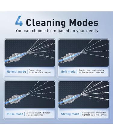 Lebbtl Ear Wax Removal - Electric Ear Irrigation Flushing System Ear Cleaner with Camera 1080P Otoscope Ear Cleaning Tool with 7 Pcs Ear Set Safe and Effective Earwax Removal Kit Black - Buy Online on GoSupps.com