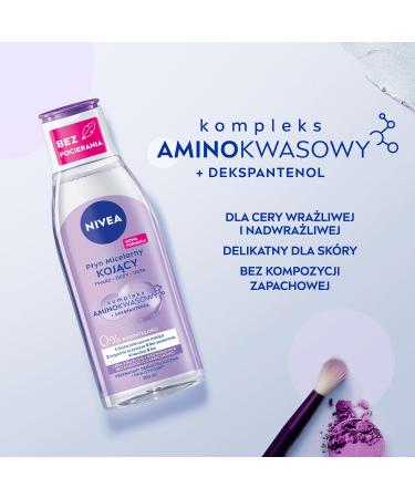 Nivea Calming Micellar Fluid 200ml - Amino Acid Complex & Dexpanthenol for Sensitive Skin | Odorless 1 Pack - Buy Online on GoSupps.com