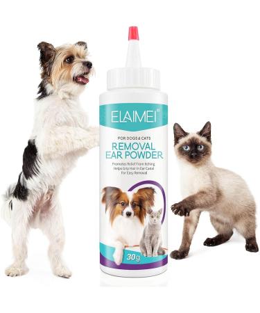 Dog Ear Infectionss Treatments Safe and Effective Pet Hair Remover Painless Dog Ear Powder for Hair Removal Treats Infected Ears Inflammations Itchiness Infectionss Prone Ears 30g - Buy Online on GoSupps.com