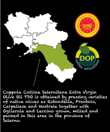Coppola Huile d'Olive AOP Extra Vierge Colline Salernitane 0 5l - Buy Online on GoSupps.com