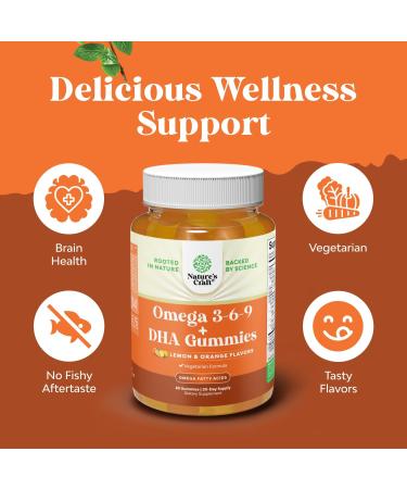Bundle of Magnesium Glycinate 400mg Capsules for Mood Sleep and Relaxation Support and Omega 3-6-9 Vegetarian Gummies with DHA for Brain Heart Bone and Joint Health for Adults - Buy Online on GoSupps.com