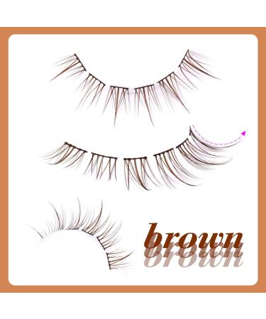 Brown Lash Clusters - Natural Wispy Extensions 8-12MM | DIY Eyelash for Beginners - Buy Online on GoSupps.com