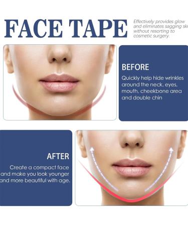 Ruban de Lifting Invisible Bandes et Bandes de Lifting du Visage pour Les bajoues Ruban de Lifting du Cou Autocollant de Levage du Visage pour soulever la Peau affaiss e et Lisser Les Rides - Buy Online on GoSupps.com