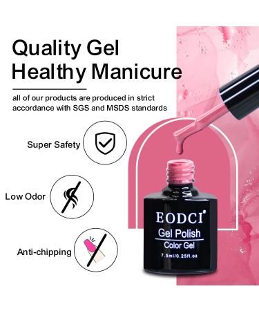 Starry Sky Gel Nail Polish Kit - 6 Sparkle Colors - UV Soak Off Gel Set for Home Salon Manicure - Valentine Gift for Women - Buy Online on GoSupps.com