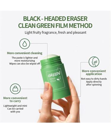  GYORI 3 PCS Oneews Green Tea Mask Oneews Green Tea Deep Cleanse Mask for Face Oneews Green Tea Mask Stick Green Tea Mask Stick Blackhead Remover - Buy Online on GoSupps.com