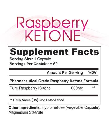 Raspberry Ketone Platinum Weight Loss Pills | Natural Fat Burner & Metabolism Booster | Appetite Suppressant for Belly Fat | 2 Bottles x 60 Capsules - Buy Online on GoSupps.com