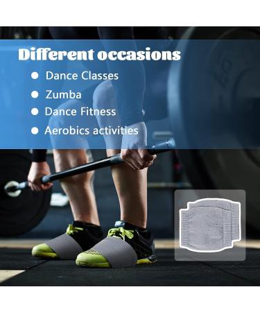 Dance Socks Shoe Covers for Smooth Floors - Black/Gray (Size 8) - Buy Online on GoSupps.com
