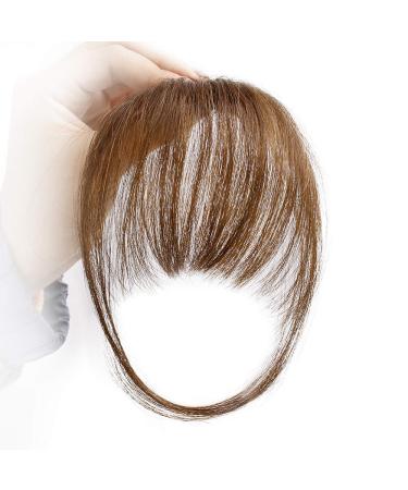 100% Remy Real Hair Clip-In Ponytail with Bangs - Natural Flat Pony Extension in Medium Brown/Blond | VD042A - Buy Online on GoSupps.com