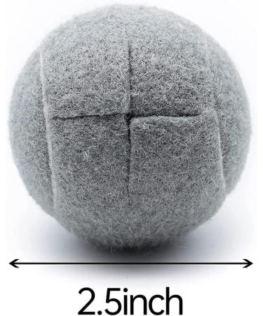 Srutueo 2 PCS Precut Walker Tennis Ball for Furniture Legs and Floor Protection Heavy Duty Long Lasting Felt Pad Covering Grey - Buy Online on GoSupps.com