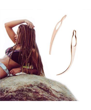 Dreadlock Interlocking Tool Set for Locs - Easyloc Needle for Maintaining Dreadlocks - Tightening Accessory in Gold & Rose Gold - 4pc Set - Buy Online on GoSupps.com