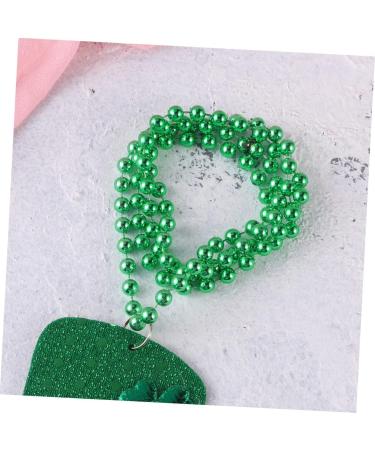 ABOOFAN Necklace Bead Pendant Shamrock Jewelry Green Beads Jewlery Beads Bead Chain - Buy Online on GoSupps.com