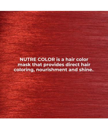 Nirvel NUTRE COLOR Garnet red 200 mL professional mask - temporary coloring - nutrition and brightness - Buy Online on GoSupps.com