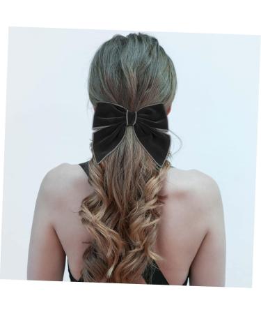 minkissy Bow Hairpin Hair Bows Clips Bowknot Hairpins Valentines Girl Hair Bows Alligator Clip Bows Grosgrain Hair Bow French Barrette Toddler Autumn and Winter Hair Knot Velvet Cloth 15x14x2.5cm Black - Buy Online on GoSupps.com